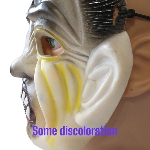 Creepy Evil Halloween Mask Rubber Cosplay Theater Fangs Bloody Vampire Ghoulish. - Picture 12 of 16